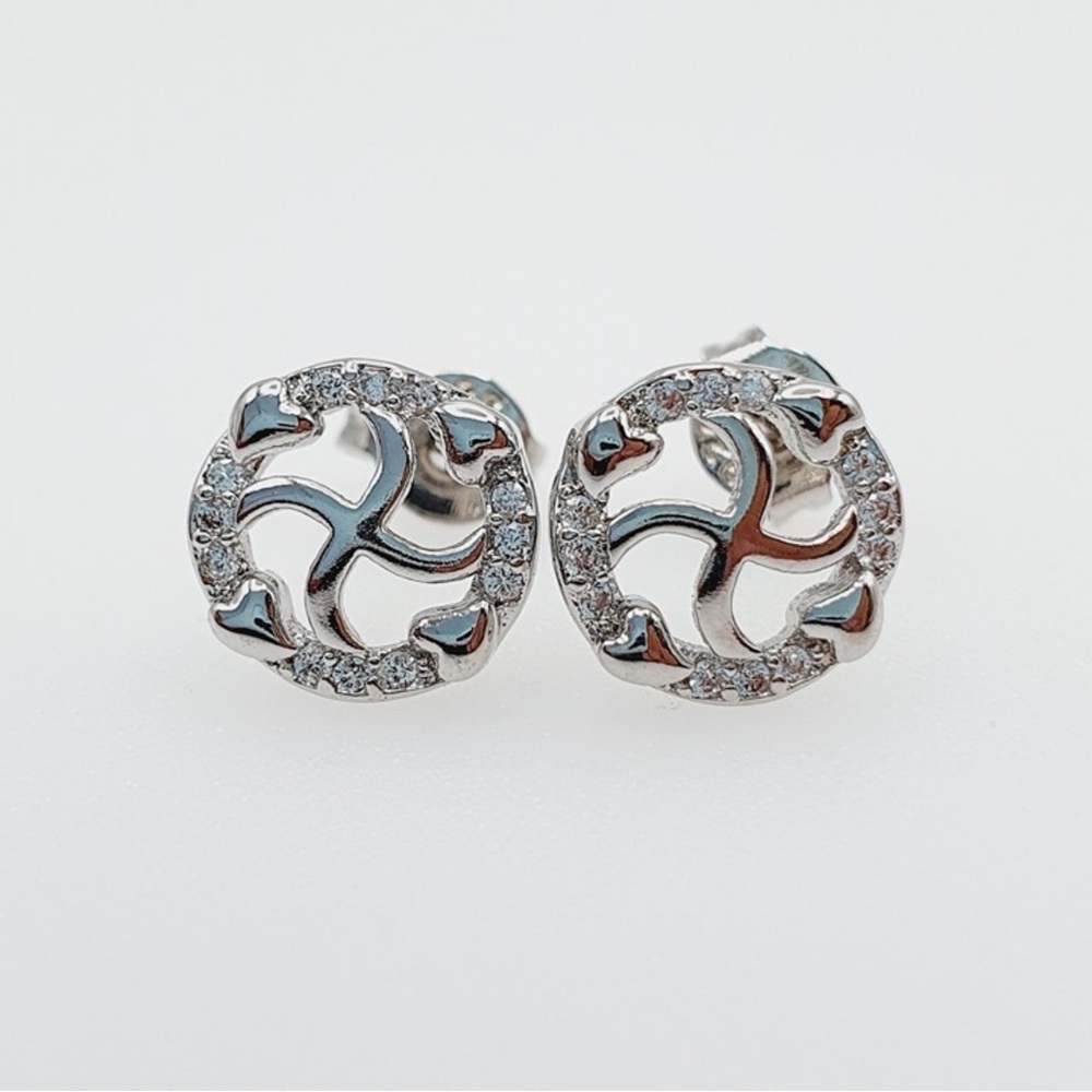 Elegant Silver Stud Earrings